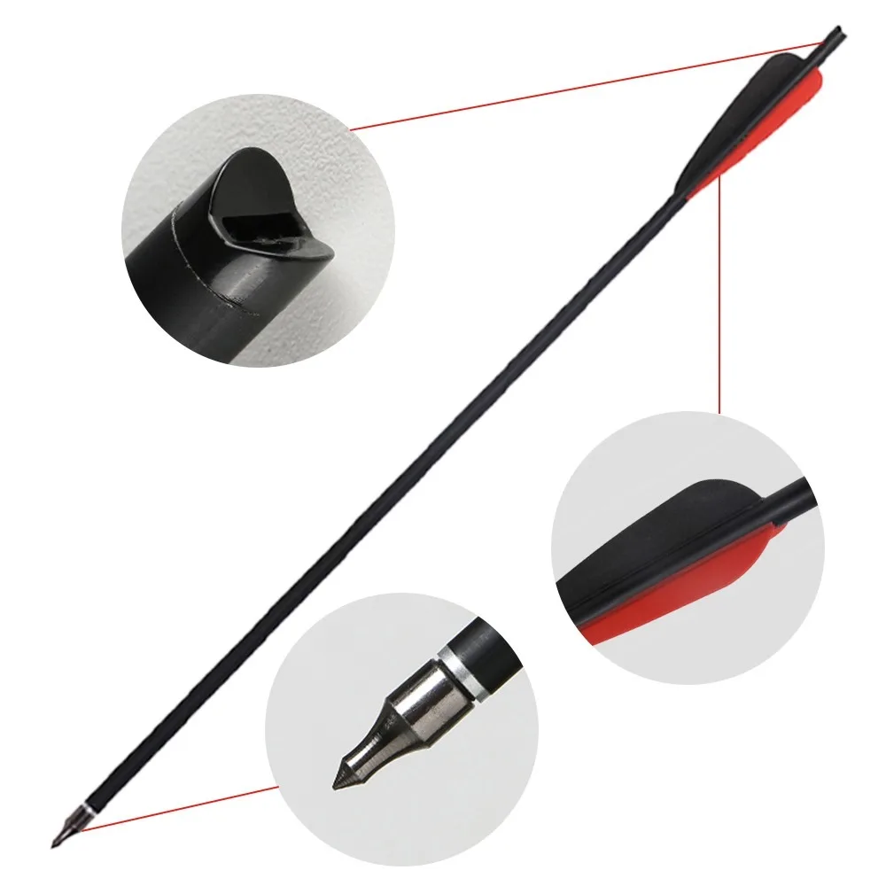 Pernos de carbono 20'' para ballesta con puntas anchas - imagen 2