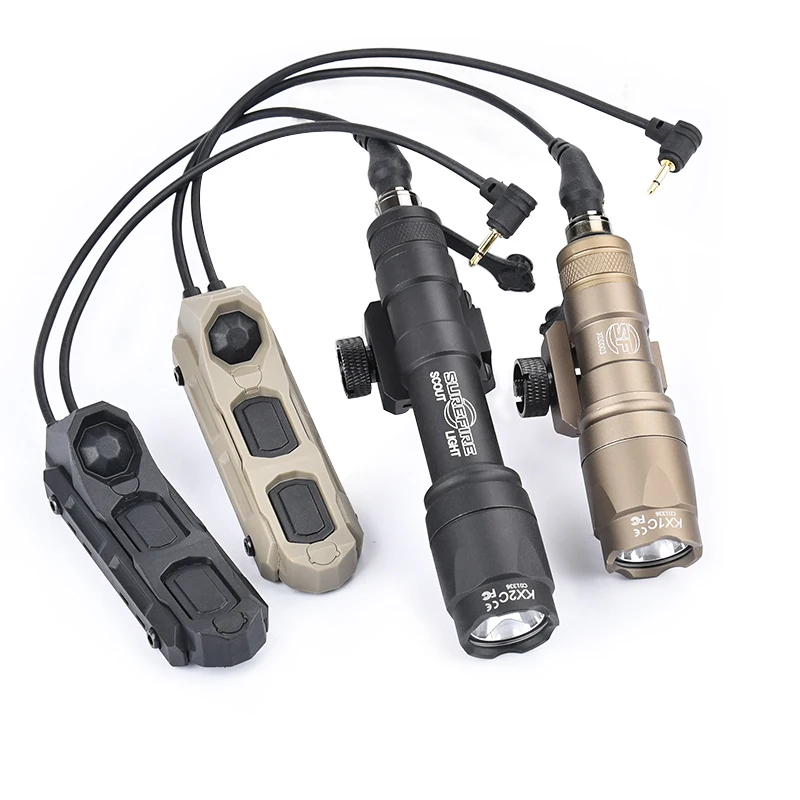 Linterna táctica WADSN SF M300/M600 con interruptor remoto