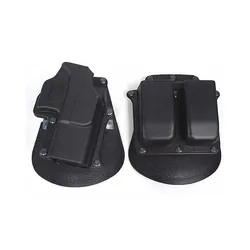 Funda táctica Glock con bolsa Mag MOLLE – Diestros negro