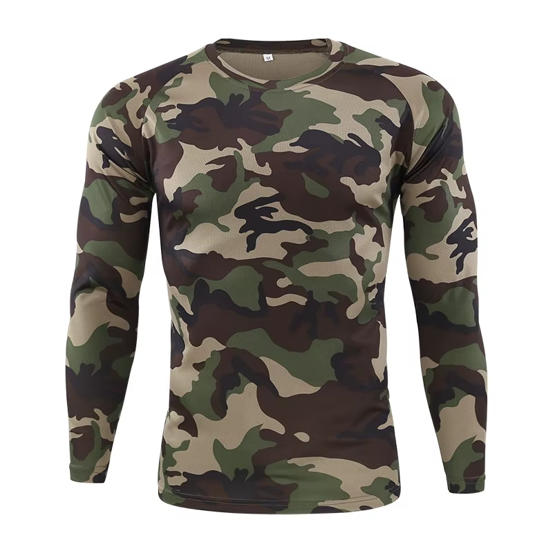 Camiseta táctica térmica primera capa camouflage digital – Secado rápido - imagen 4