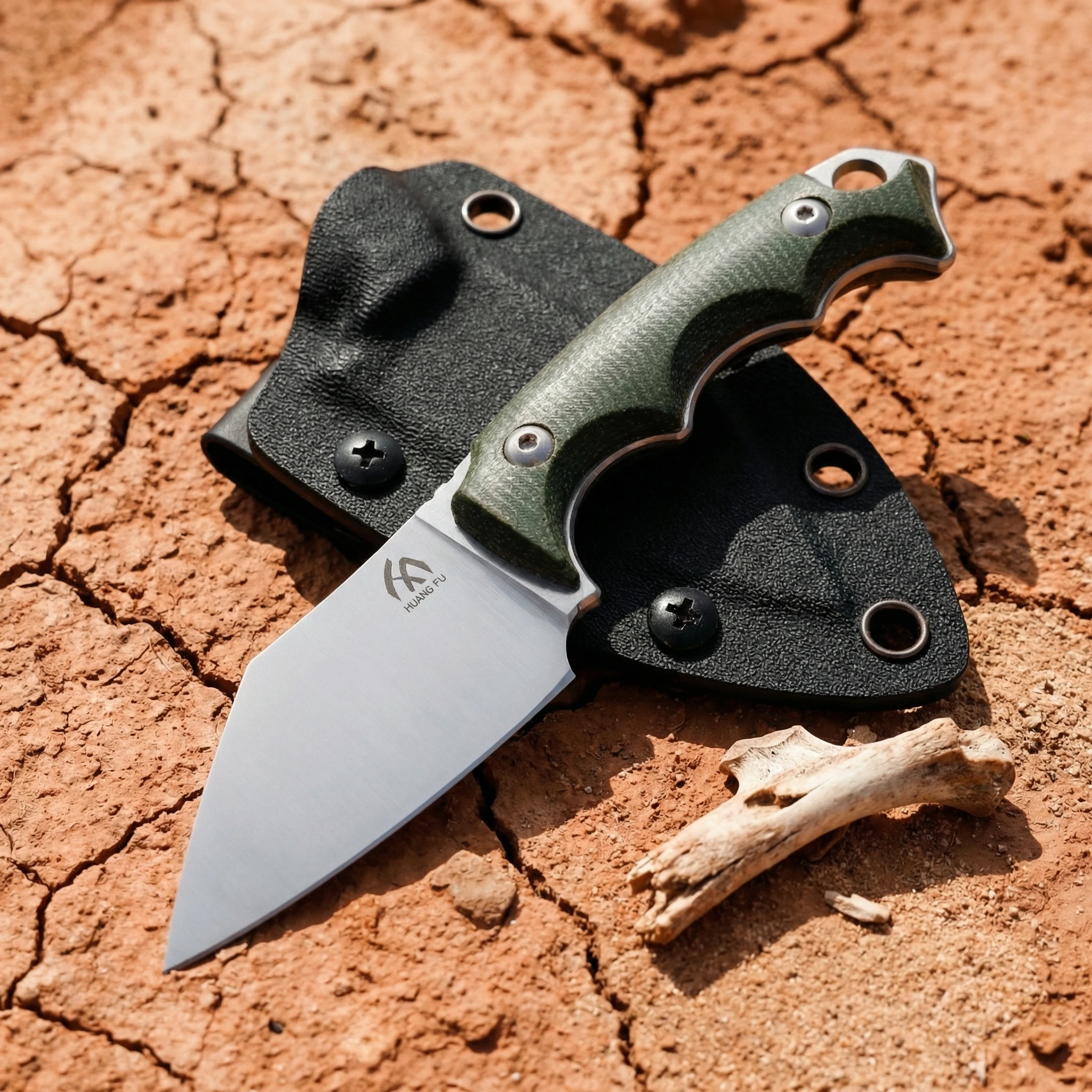 Cuchillo EDC para exteriores con mango G10 y funda duradera - imagen 3
