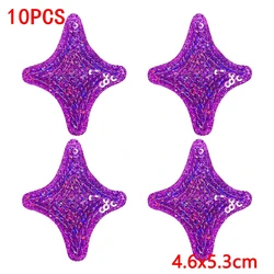 Parche bordado estrellas con lentejuelas – para coser o planchar