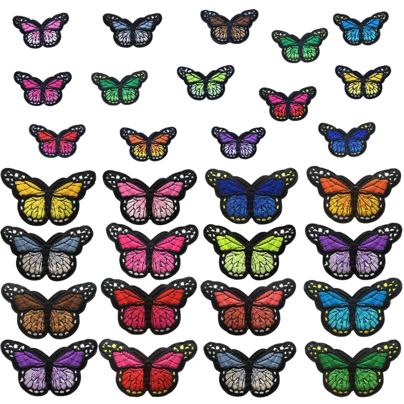 Parches bordados mariposa para ropa – Termoadhesivos para coser o planchar - imagen 4