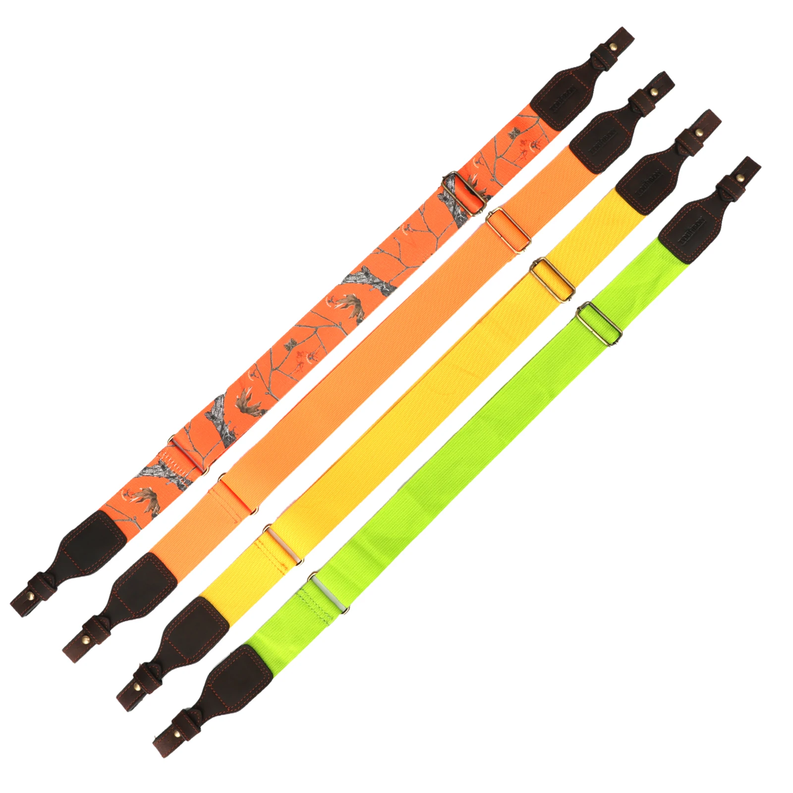 Tourbon Correa Rifle Lona Cuero Sling Hombro Caza Táctico - imagen 3