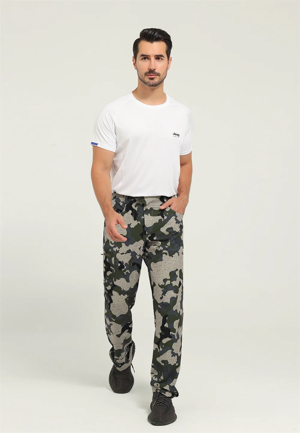 Ainfad Traverse Pantalones de caza camuflaje secado rápido elásticos - imagen 2