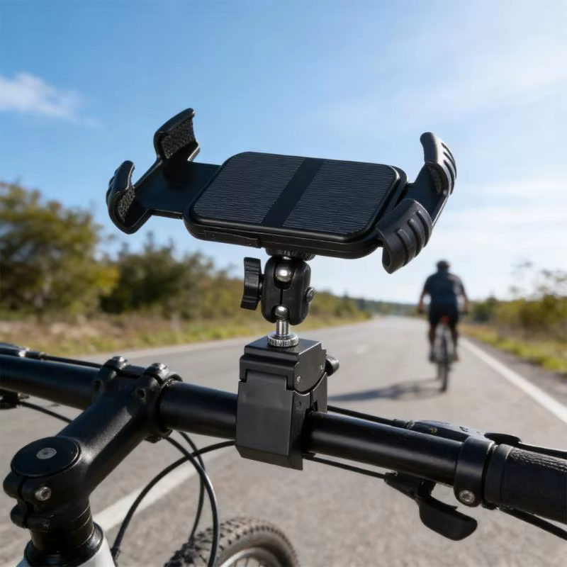 Trípode giratorio para teléfono con brazo de micrófono y luz estudio - imagen 3