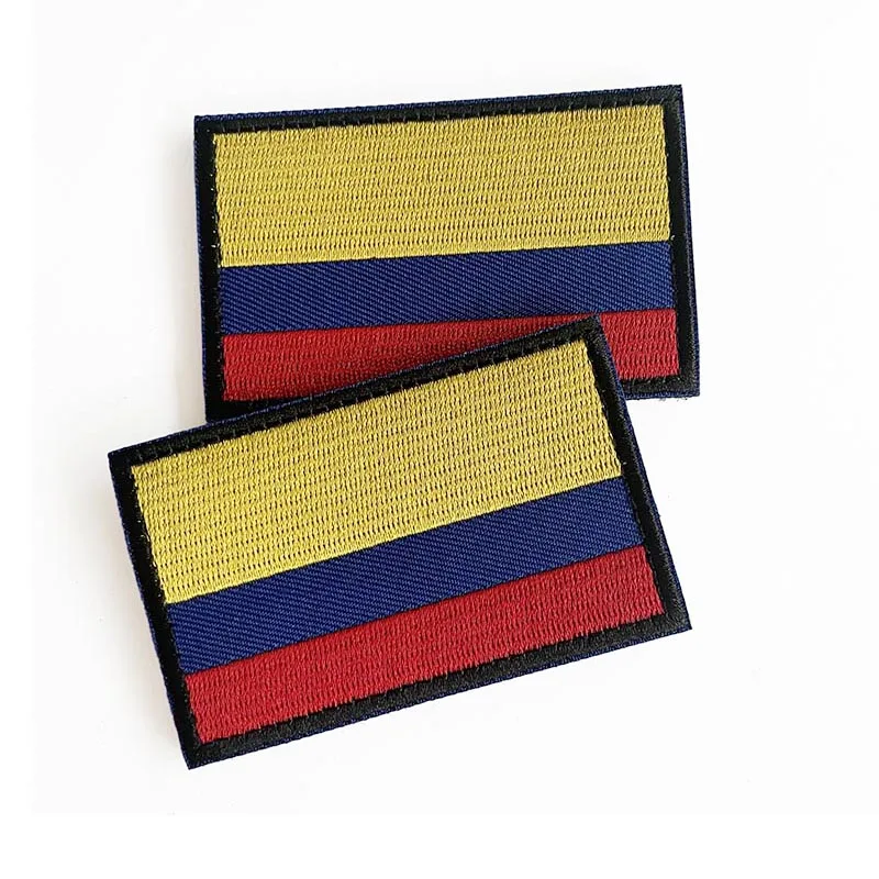 Parche táctico bordado bandera Colombia con velcro para brazalete - imagen 5
