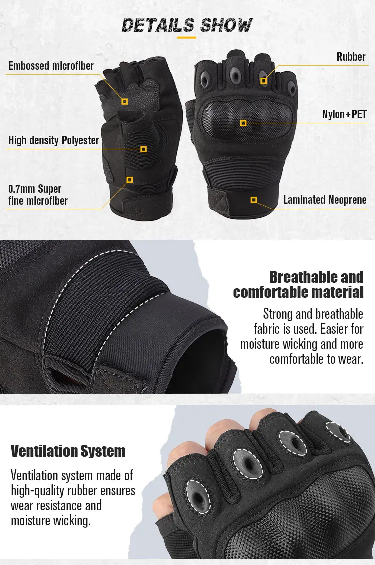 Vista trasera de los guantes con detalles del diseño