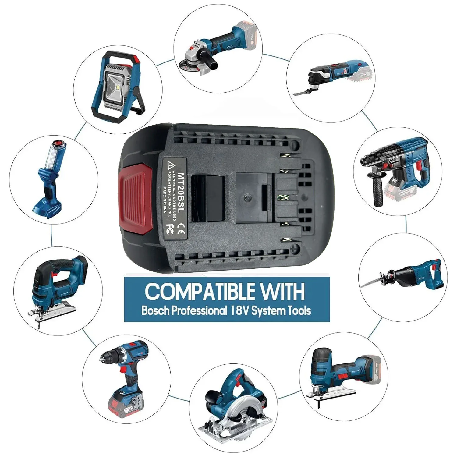 Makita Bosch adaptador de batería Li-ion compatible convertidor - imagen 4