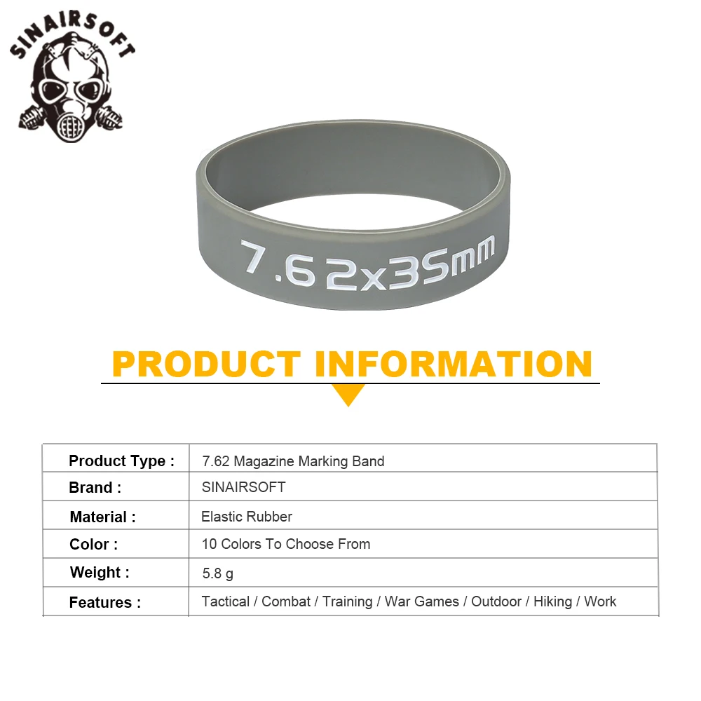 Banda elástica de silicona para marcar revistas de airsoft