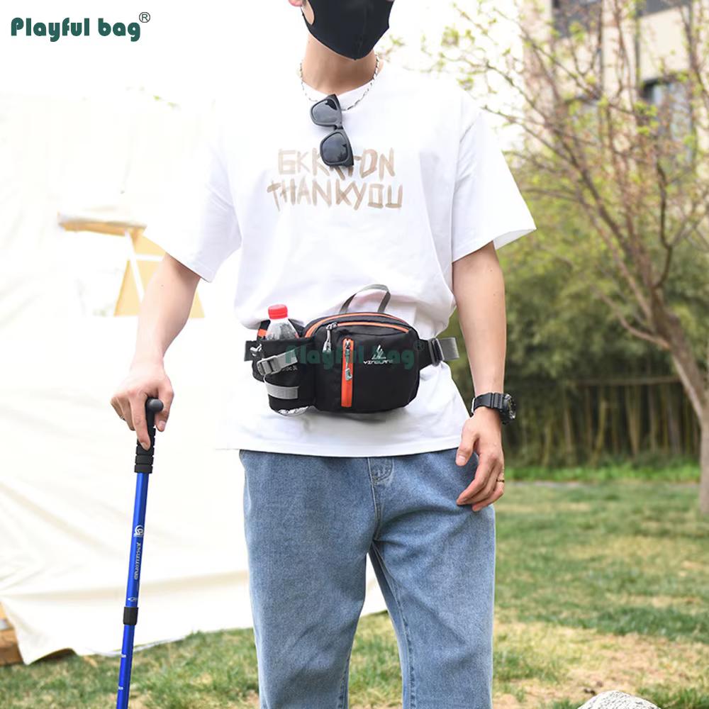Riñonera de hidratación ligera con botella y funda móvil, unisex - imagen 3