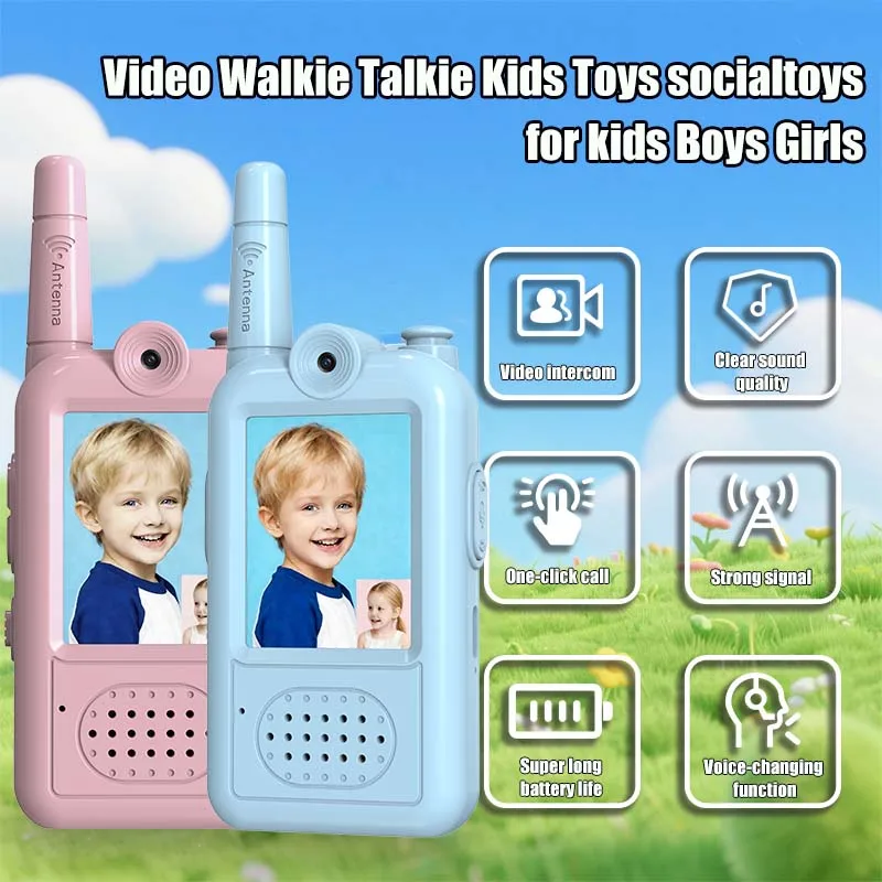 AIRITON Walkie Talkie JK201 recargable con vídeo para niños - imagen 2