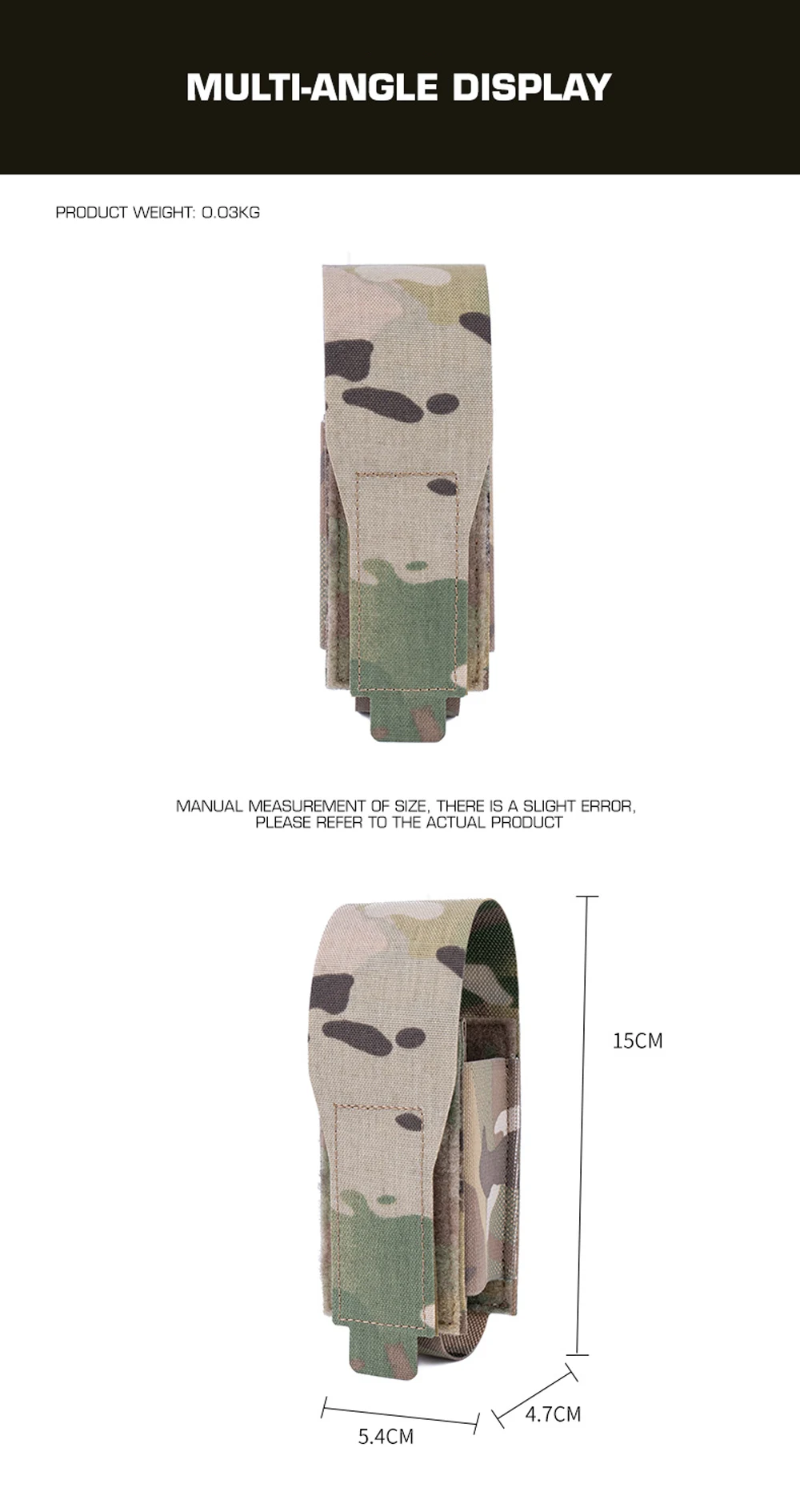 Detalle de la fijación compatible con MOLLE