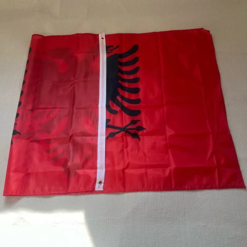 Bandera Albania poliéster doble cara resistente al viento y exterior - imagen 2