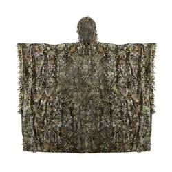 Traje Ghillie táctico camuflaje biónico con hojas 3D