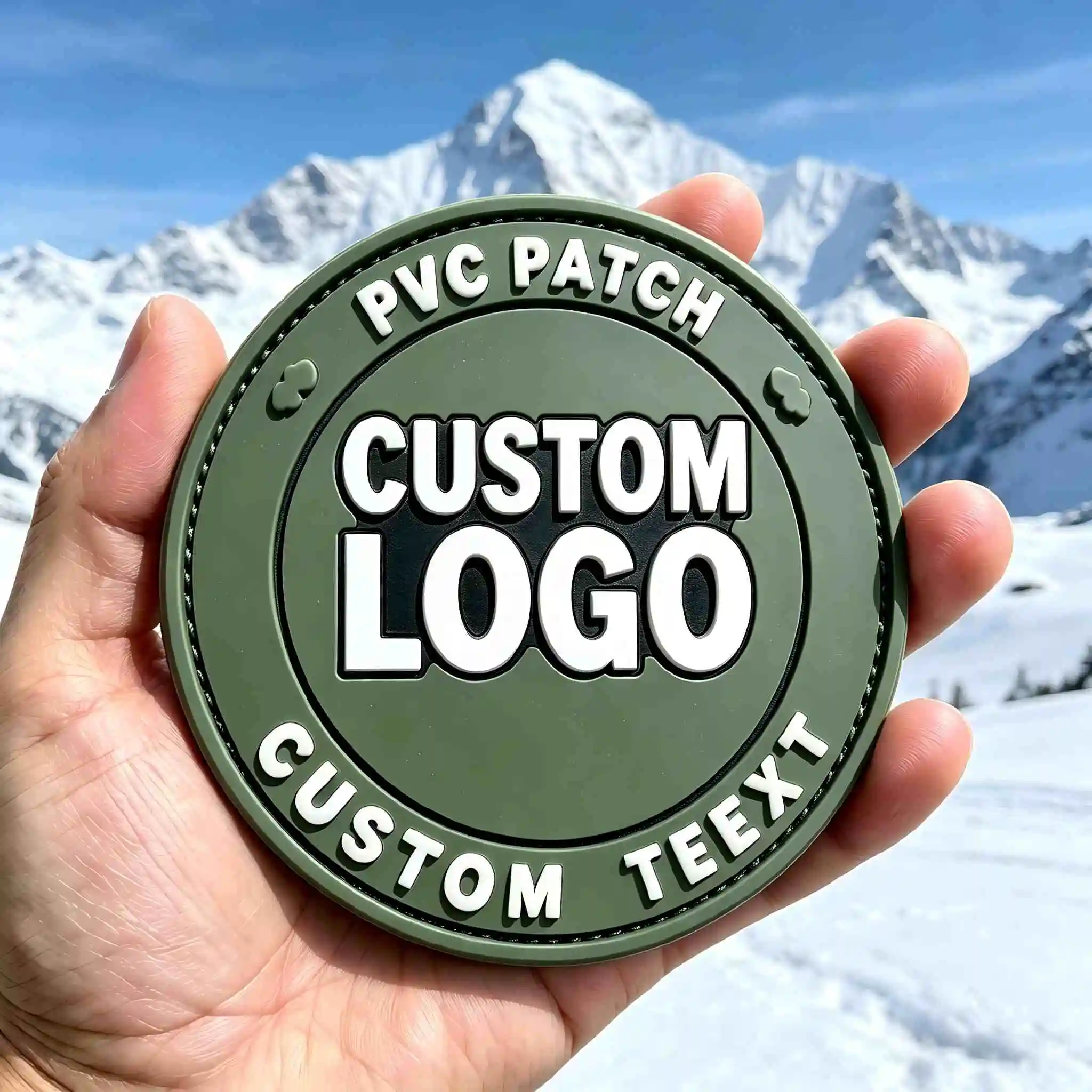 Parche táctico PVC 3D con velcro, para coser o pegar en mochila - imagen 5
