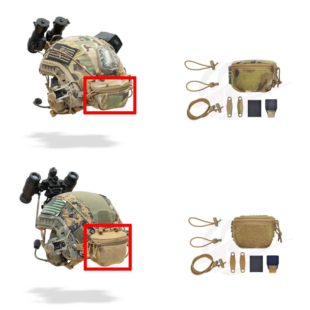 Shaw Concepts Bolsa táctica para casco, almacenamiento batería