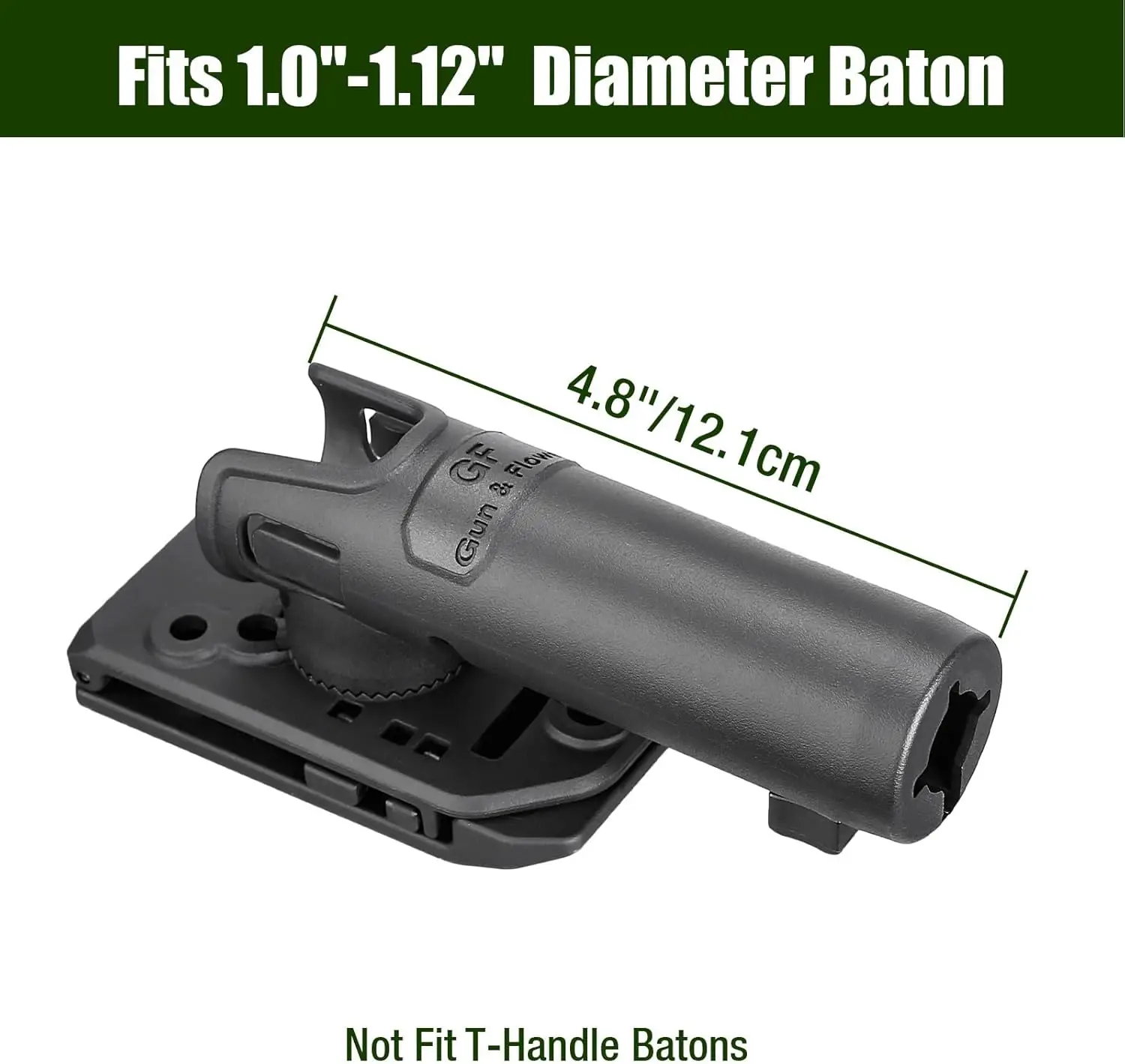 Funda táctica portaútiles giratoria para cinturón de servicio - imagen 2