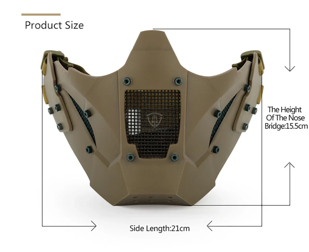Máscara puesta sobre un casco rápido en entorno de bosque