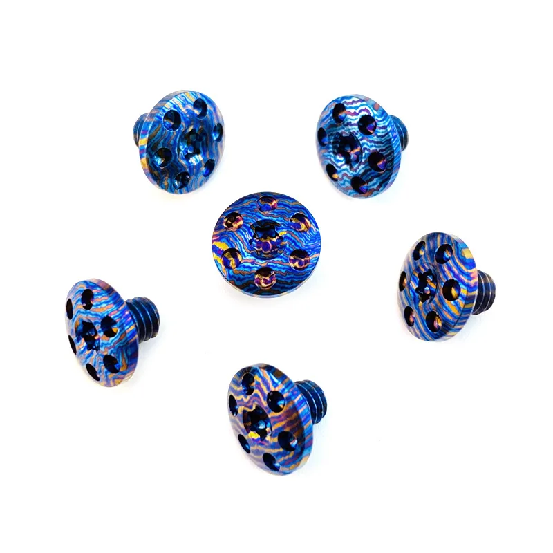 Tornillos M4 Torx T10 titanio CNC para mango de cuchillo plegable - imagen 3