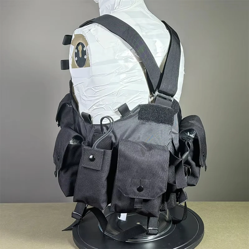 Chaleco táctico Airsoft ligero transpirable MOLLE multifunción CS - imagen 4