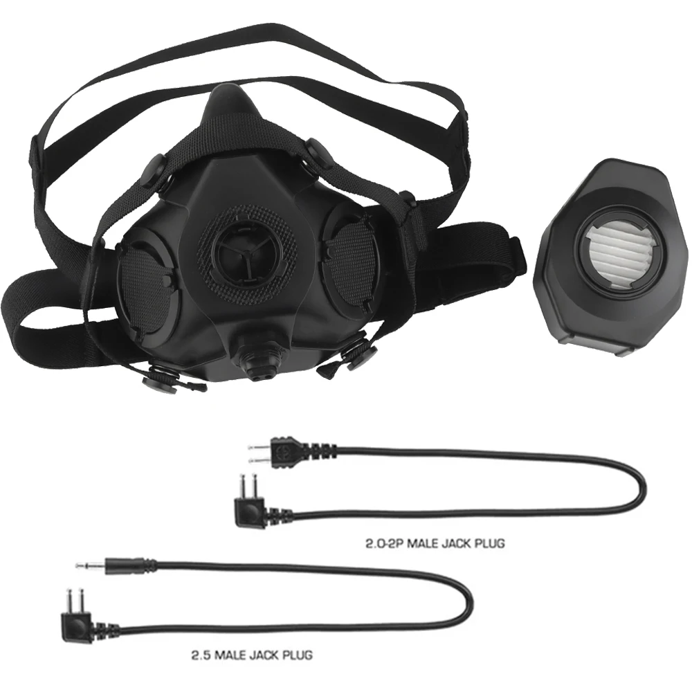 SOTR Respirador táctico media cara comunicación airsoft paintball