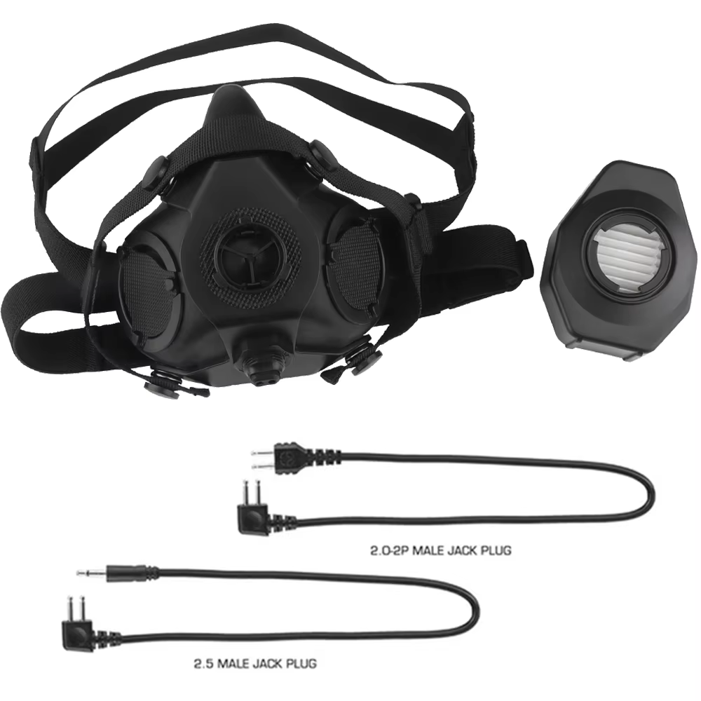 SOTR Respirador táctico media cara comunicación airsoft paintball