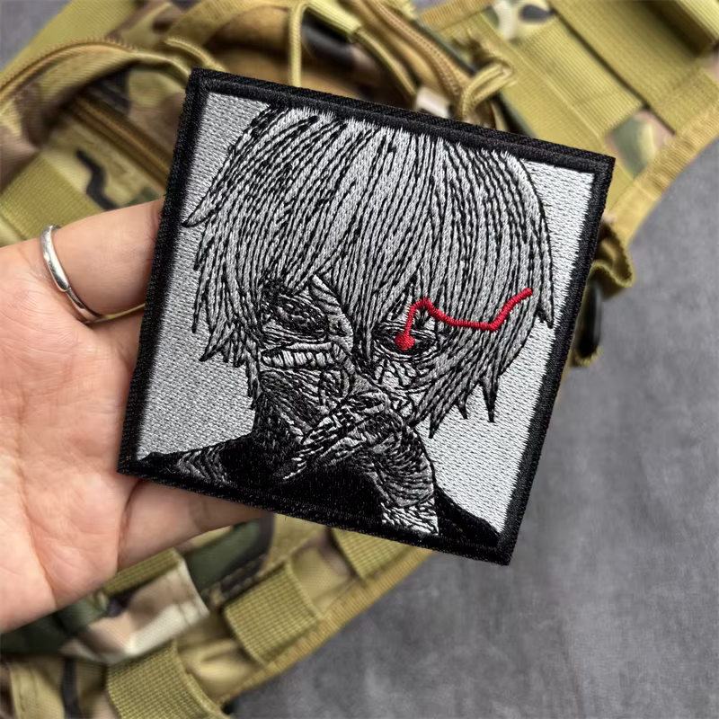 Parche táctico bordado anime con velcro gancho y bucle para mochila - imagen 3