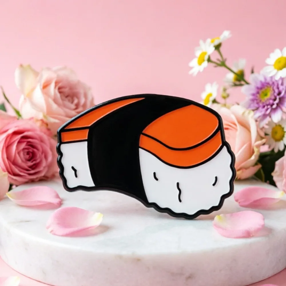 Pin esmaltado sushi japonés – chapa decorativa reverso para bolsos y sombreros - imagen 4