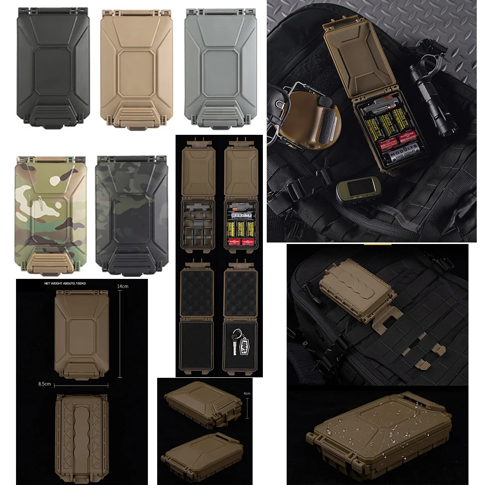 Porta baterías táctico MOLLE modular para chaleco de caza