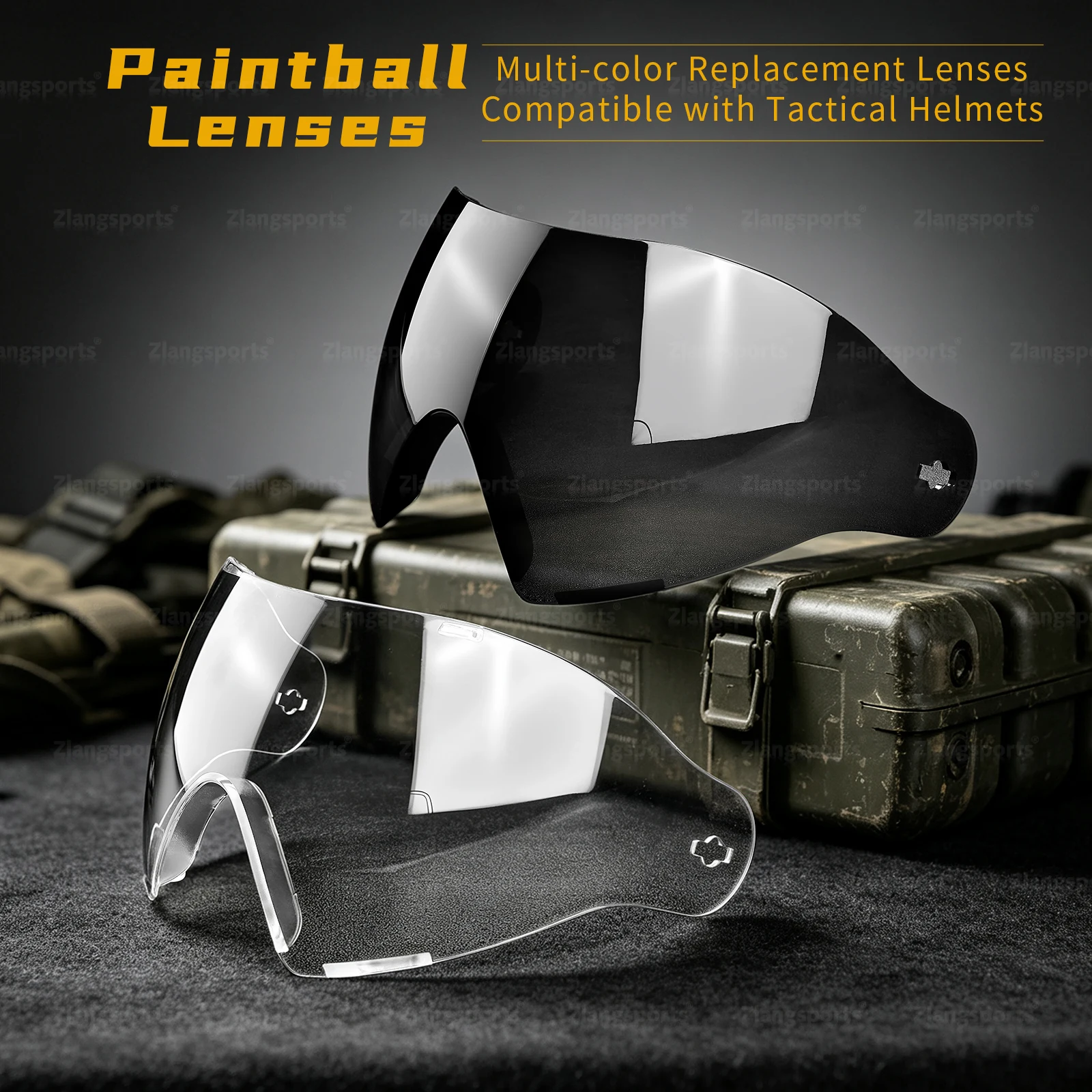 Máscara integral de paintball con doble lente desmontable - imagen 5