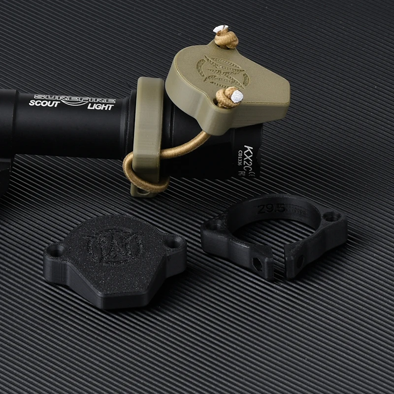 Cubierta protectora linterna táctica 3D caza y airsoft