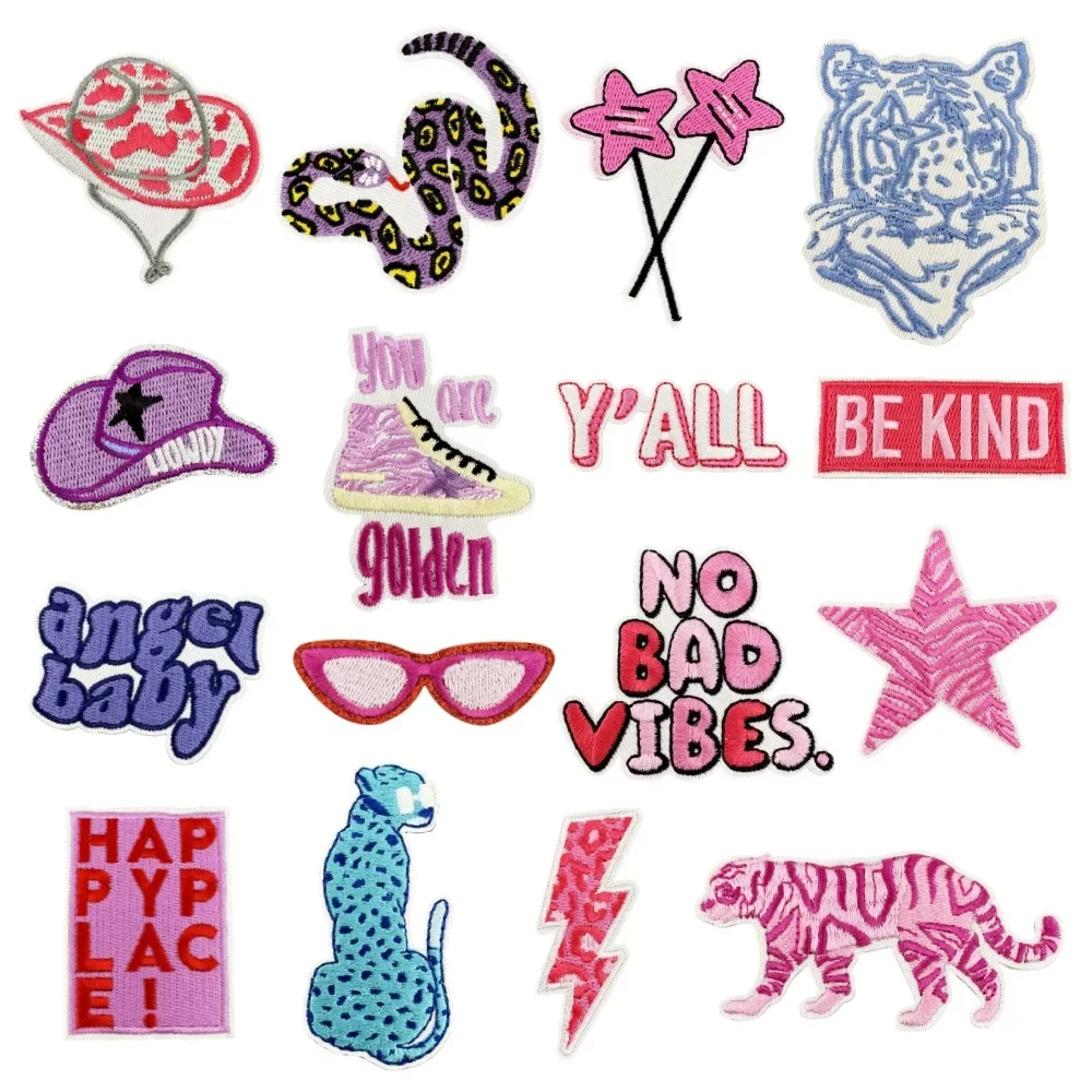 Parche termoadhesivo leopardo y tigre rosa para planchar - imagen 5
