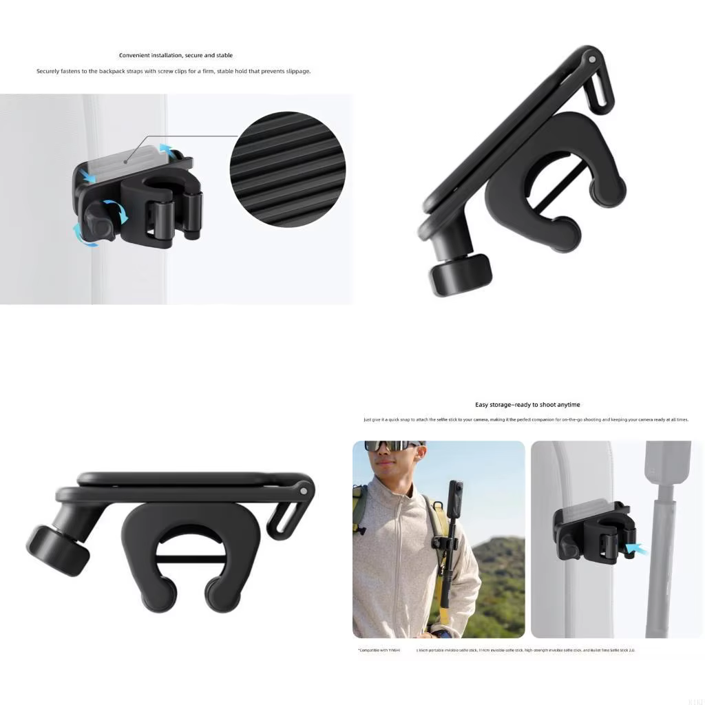 Correa hombro táctica ajustable con clip acero inoxidable - imagen 5