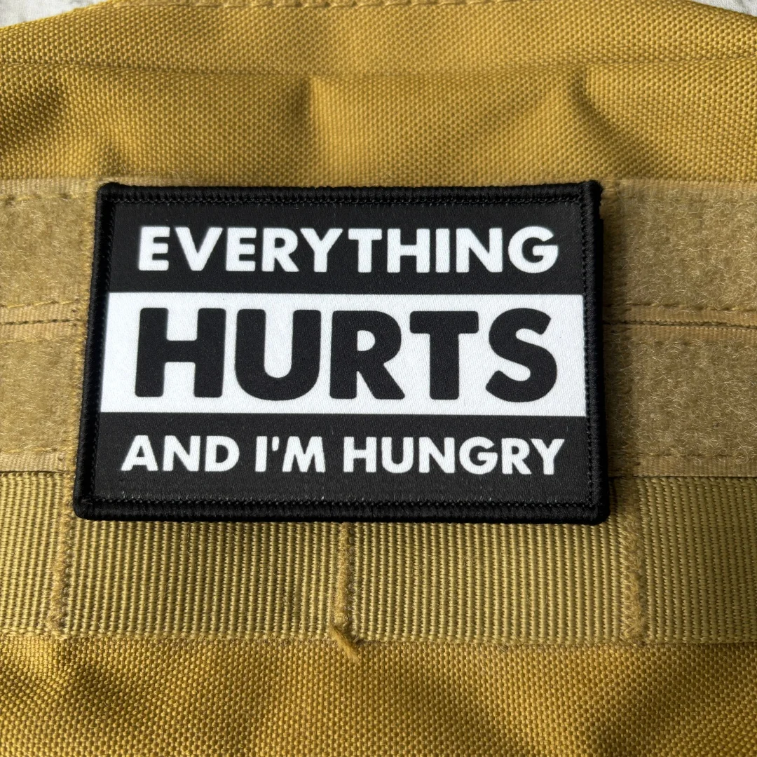 Parche táctico morale frase divertida Everything Hurts – velcro - imagen 4