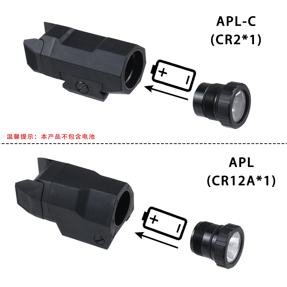INFORCE WML APL Linterna Táctica LED riel Picatinny - imagen 2