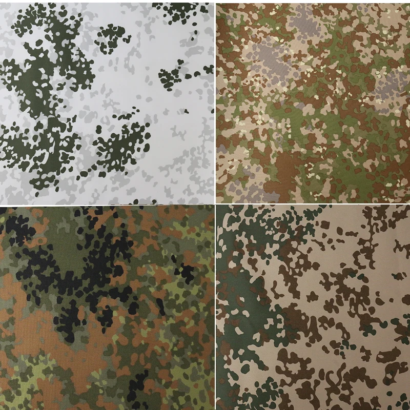 Tela camuflaje Flecktarn alemán 500D nailon PU para chaleco - imagen 3