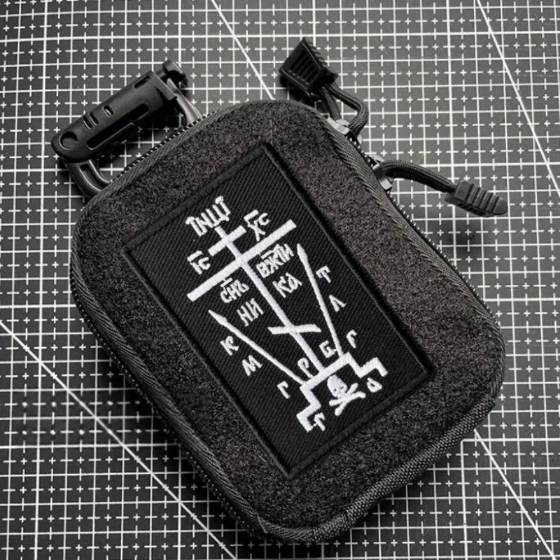 Parche táctico bordado Cruz ortodoxa con velcro para MOLLE - imagen 2
