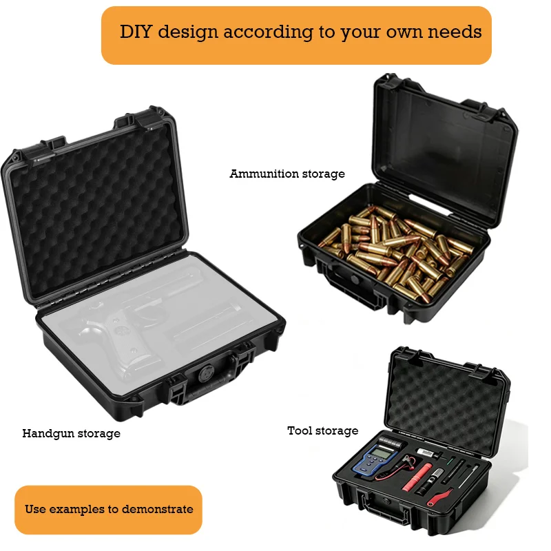 Caja de munición táctica resistente con espuma personalizable - imagen 2