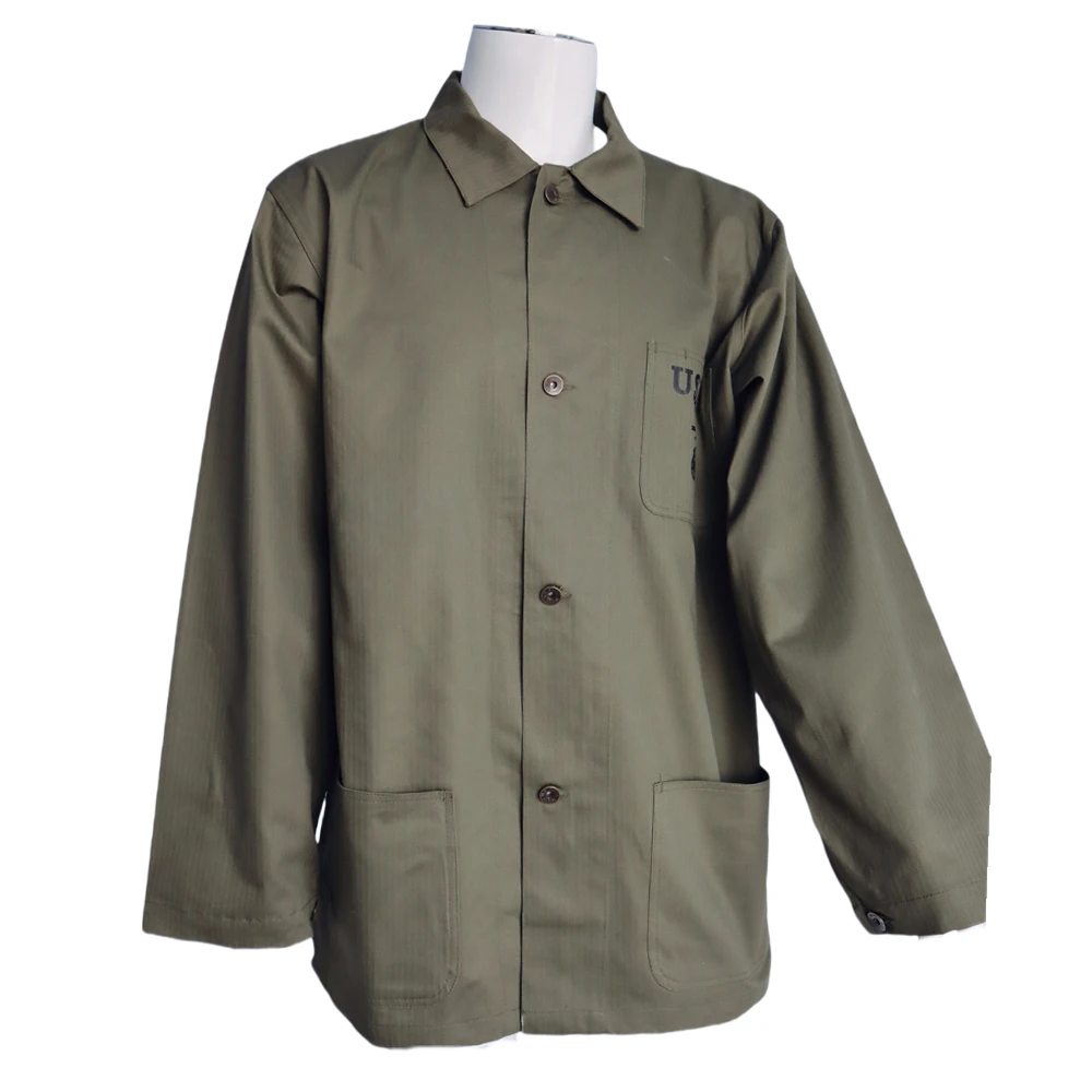 Chaqueta táctica USMC HBT sarga espigada vintage, outdoor - imagen 2