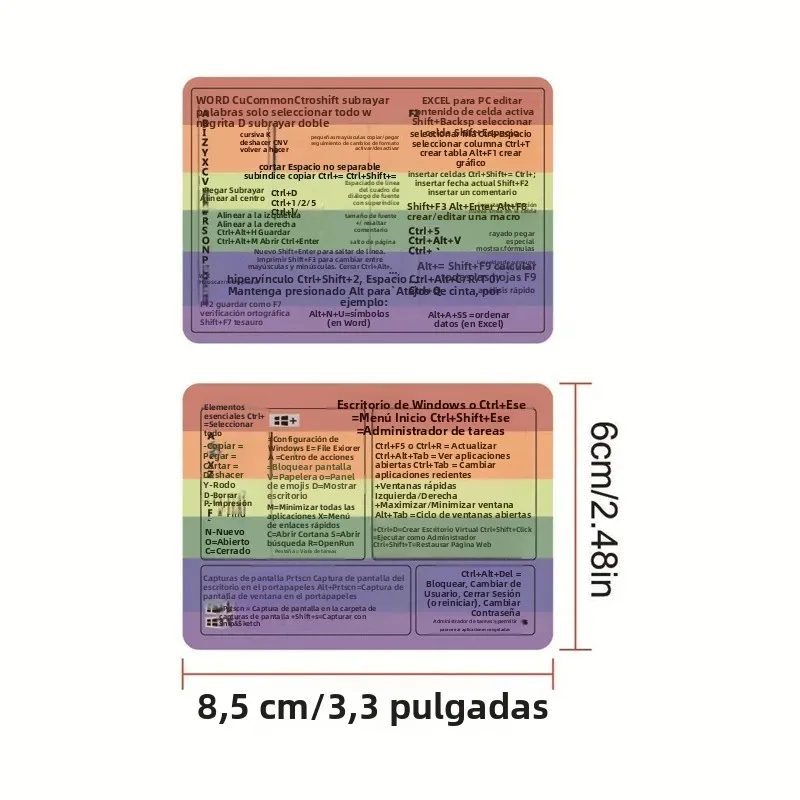 Pegatinas de teclado para portátil con atajos – guía rápida - imagen 2