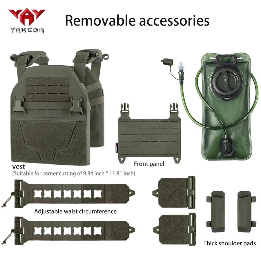 Chaleco Táctico YAKEDA MOLLE Ajustable Resistentes Desgaste Outdoor - imagen 4