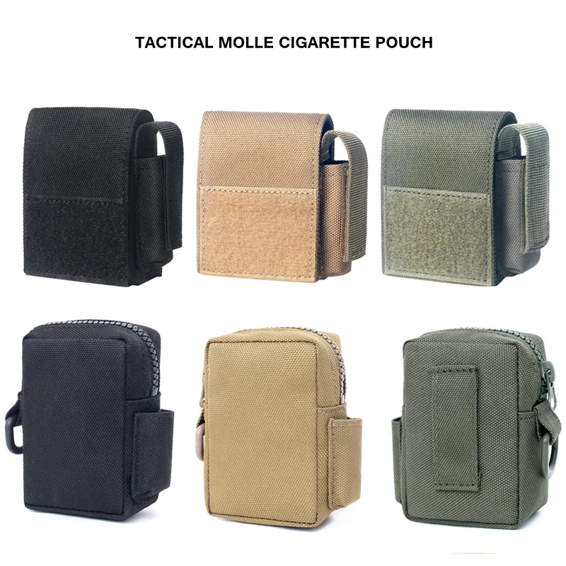 Bolsa táctica MOLLE compacta para encendedor y cigarros