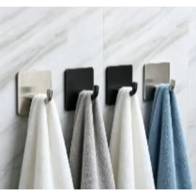 Gancho adhesivo de pared metálico inoxidable sin perforar
