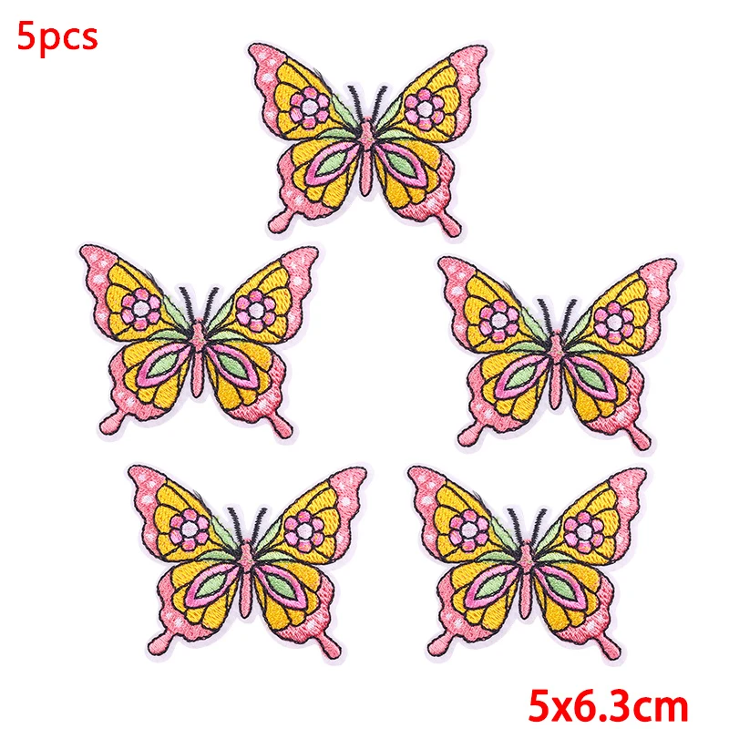 Parche termoadhesivo bordado floral con letras para ropa - imagen 2