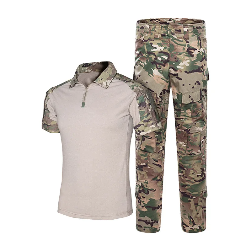 Traje táctico camuflaje manga corta para Airsoft y Paintball