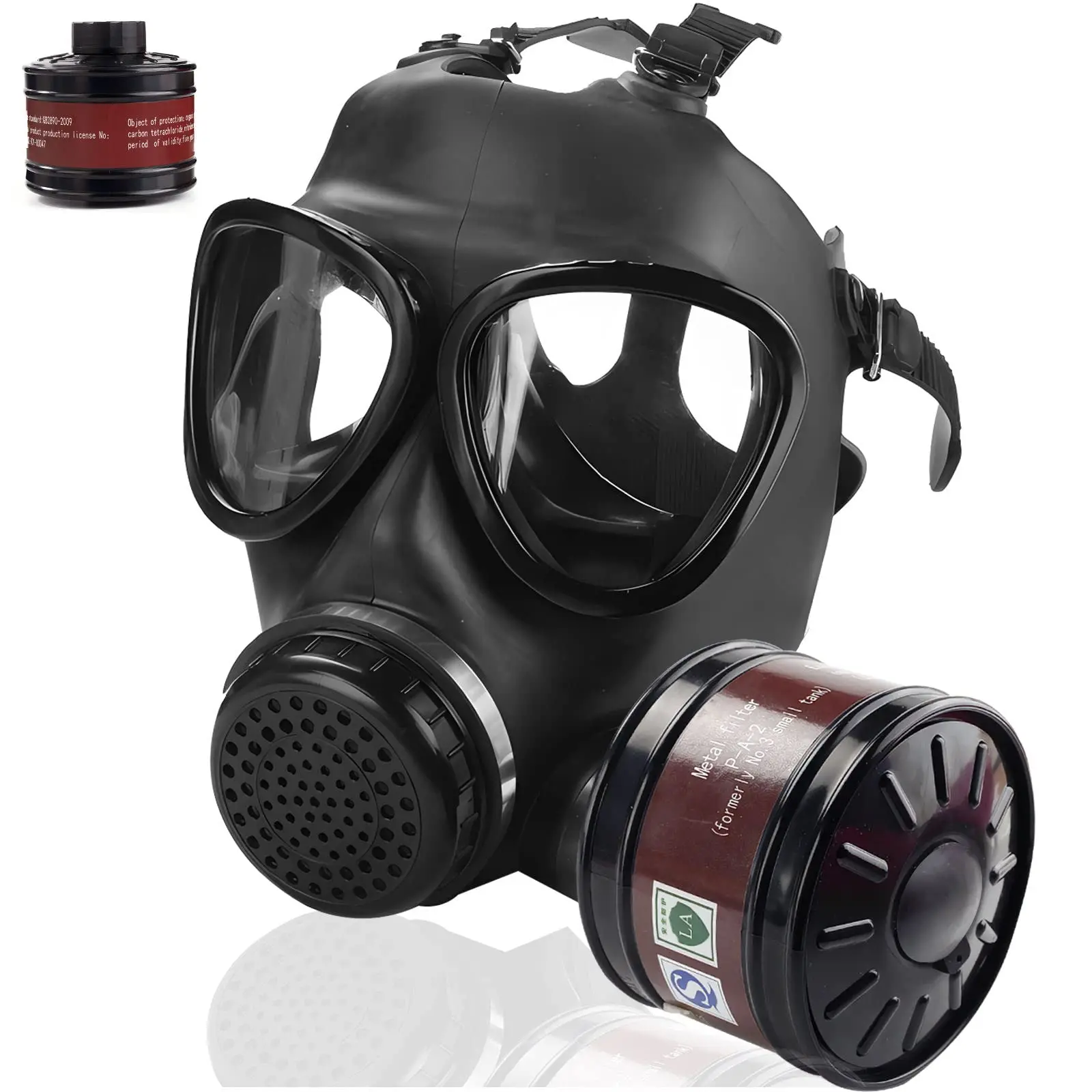 Mascarilla antigás MF14 antiquímicos, nuclear y polución filtrante - imagen 2