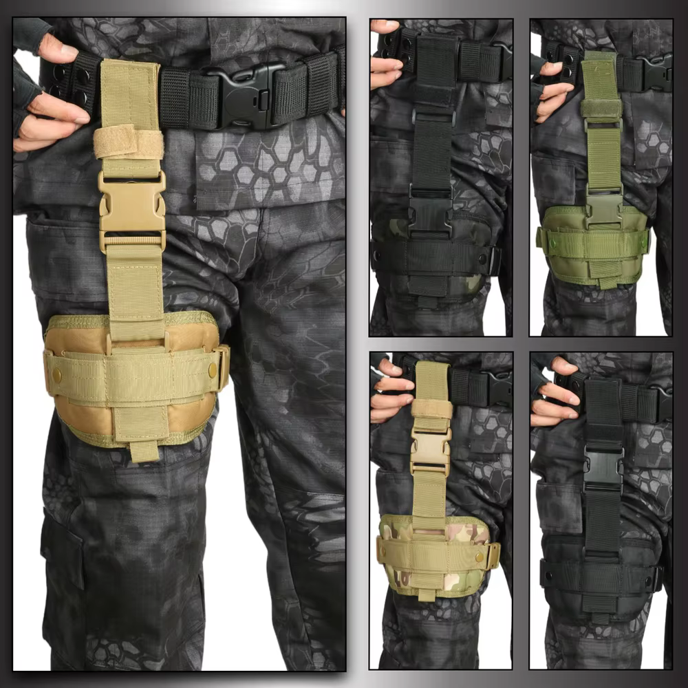 Adaptador MOLLE táctico para funda de pistola muslo universal - imagen 2