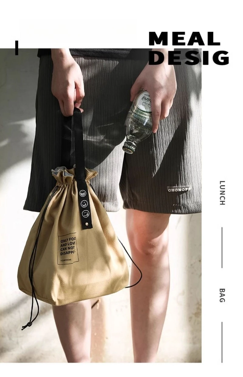 Bolsa de lona para el almuerzo en colores