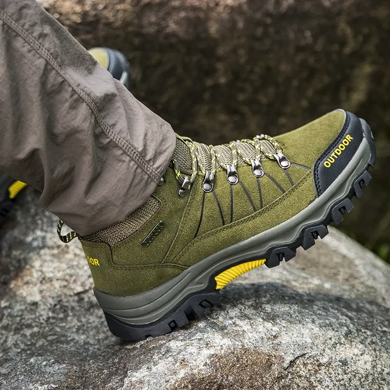 Botas moto impermeables hombre – Invierno suela gruesa y cordones - imagen 5